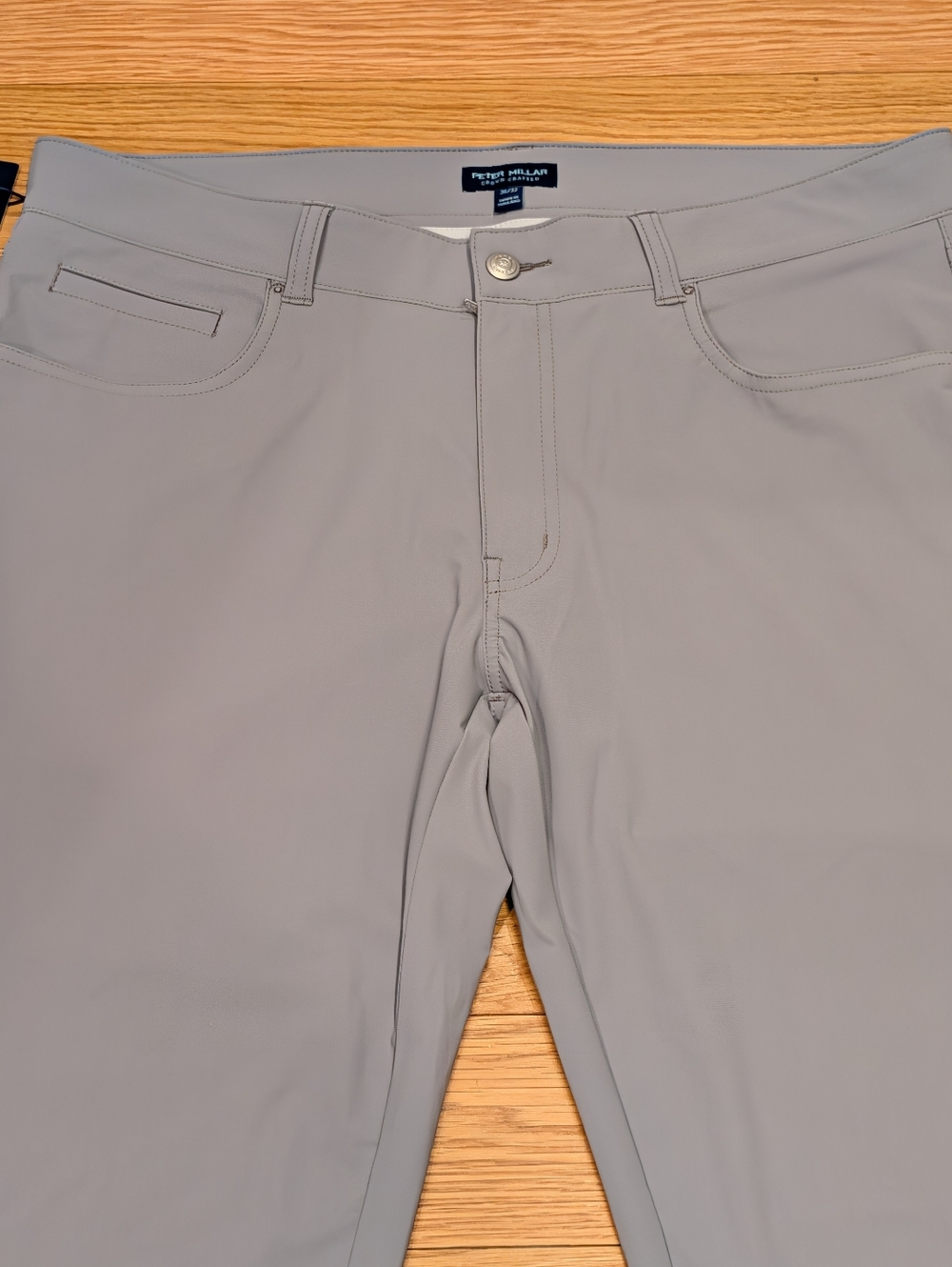 Peter Millar Crown Crafted Performance Pants Gray 36x32 5-Pocket Stretch NWT - Picture 7 of 8